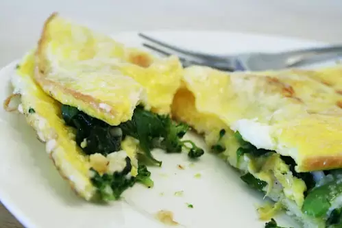 Spinach And Broccoli Omelet Recipe
